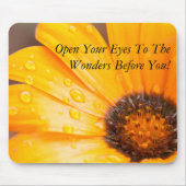 Benutzerdefiniertes Orange African Daisy Foto Mousepad (Vorne)