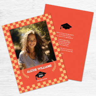 Benutzerdefiniertes Orange-Foto Ankündigung