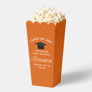 Benutzerdefiniertes Orange High School Reunion Par Geschenkschachtel