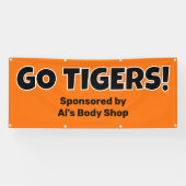 Benutzerdefiniertes Orange Team Banner (Horizontal)