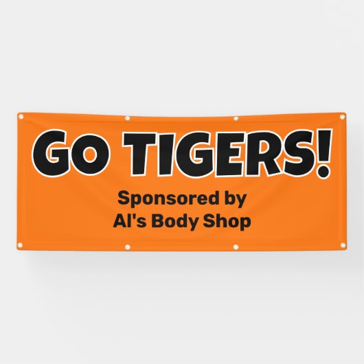 Benutzerdefiniertes Orange Team Banner (Horizontal)