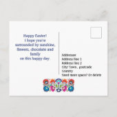 Benutzerdefiniertes OsterFolklore Postkarte (Rückseite)