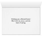 Benutzerdefiniertes Ostern für Tochter-Weiße Tulpe (Innenansicht Horizontal (Unten))