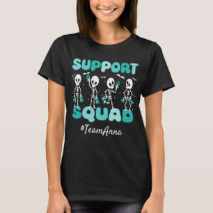 Benutzerdefiniertes Ovarialkarzinom-Support-Squad T-Shirt
