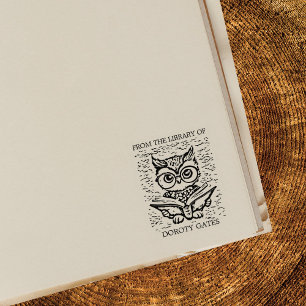Benutzerdefiniertes Owl-Buchzeichen Gummistempel