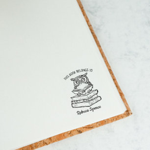 Benutzerdefiniertes Owl-Buchzeichen Gummistempel
