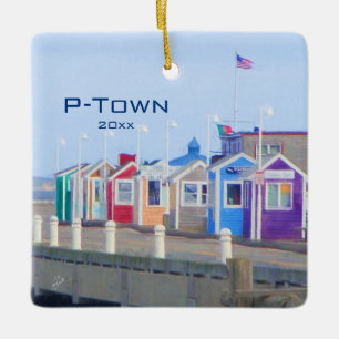 Benutzerdefiniertes P-Town Provincetown Travel Fot Keramikornament