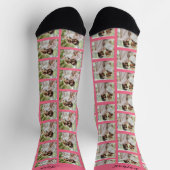 Benutzerdefiniertes Paar 2 Fotos und Namen Socken (Oben)