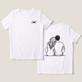 Benutzerdefiniertes Paar-Geschenk Damen Tri-Blend  Shirt