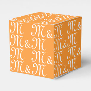Benutzerdefiniertes Paar Initial Monogramm Safronm Geschenkschachtel