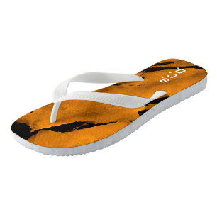 Benutzerdefiniertes Paar von Flip Flops gebürstet  Badesandalen