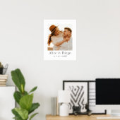 Benutzerdefiniertes Paarfoto-Geschenk Poster (Heimbüro)