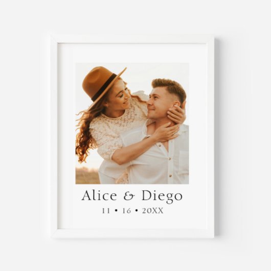 Benutzerdefiniertes Paarfoto-Geschenk Poster