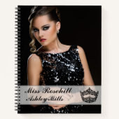 Benutzerdefiniertes Pageant Crown-Notebook Notizblock (Vorderseite)