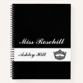 Benutzerdefiniertes Pageant Crown-Notebook Notizblock (Vorderseite)