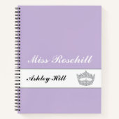 Benutzerdefiniertes Pageant Crown-Notebook Notizblock (Vorderseite)