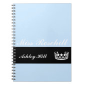 Benutzerdefiniertes Pageant Crown-Notebook Notizblock (Vorderseite)
