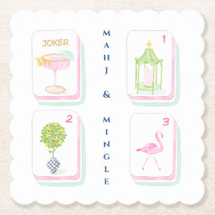 Benutzerdefiniertes Palm Beach Mahjong Untersetzer