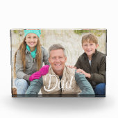 Benutzerdefiniertes Papa-Erinnerungsfoto Fotoblock (Vorderseite)