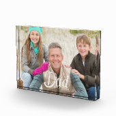 Benutzerdefiniertes Papa-Erinnerungsfoto Fotoblock (Rechts)