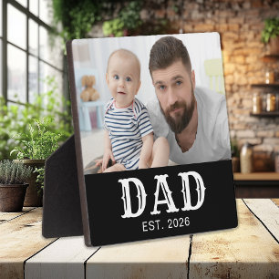 Benutzerdefiniertes Papa Etabliert Fettgedruckte T Fotoplatte