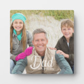 Benutzerdefiniertes Papa Etabliert Foto Fotoplatte (Vorderseite)