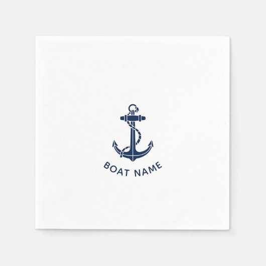 Benutzerdefiniertes Papier für Bootsanker Strandtr Serviette (Vorderseite)