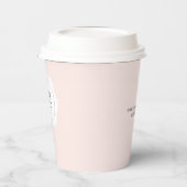Benutzerdefiniertes Papier mit dem Logo "Pink & He Pappbecher (Links)