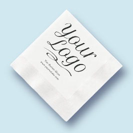 Benutzerdefiniertes Papier mit Logos und Werbetext Serviette