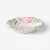 Benutzerdefiniertes Papier mit rosa Pfingstrosen-B Pappteller (Gewinkelt)