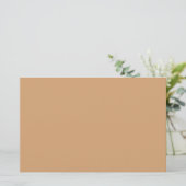 Benutzerdefiniertes Papier - Warmer Sand (Stehend Vorderseite)