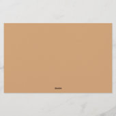 Benutzerdefiniertes Papier - Warmer Sand (Rückseite)