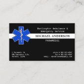 Benutzerdefiniertes paramedizinisches EMS-Emergenc Visitenkarte (Vorderseite)