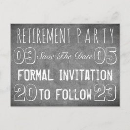 Benutzerdefiniertes Party für die Altersvorsorge S Ankündigungspostkarte