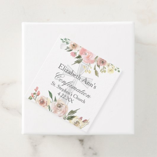 Benutzerdefiniertes Party für die rosa Blumenbestä Geschenkanhänger (Beispiel)