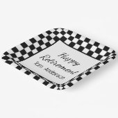 Benutzerdefiniertes Party für die schwarz karierte Pappteller (Gewinkelt)