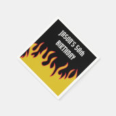 Benutzerdefiniertes Party für Rock- und Roll-Flamm Serviette (Ecke)