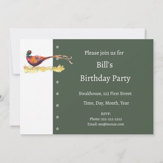 Benutzerdefiniertes Party lädt einen benutzerdefin Einladung (Rückseite)