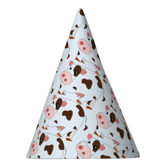 Benutzerdefiniertes Party mit Kühen Partyhütchen (Rechts)