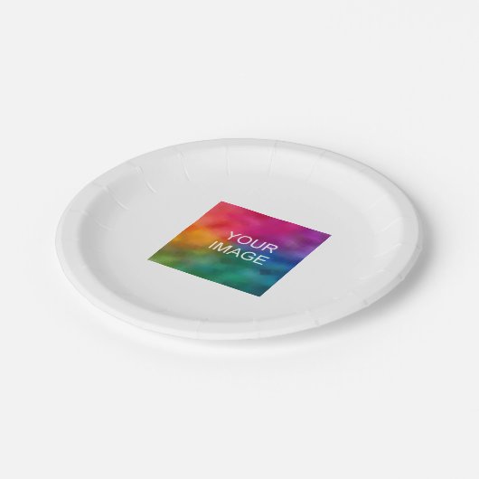 Benutzerdefiniertes Party mit Minimalistischer Vor Pappteller (Schrägansicht)