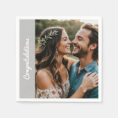 "Benutzerdefiniertes Party Napkin - Foto & Text be Serviette (Vorderseite)