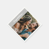 "Benutzerdefiniertes Party Napkin - Foto & Text be Serviette (Ecke)