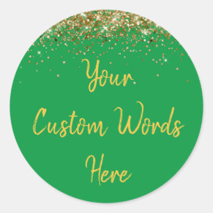 Benutzerdefiniertes Partygeschenk Personalisierter Runder Aufkleber