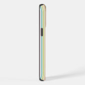 Benutzerdefiniertes Pastell-Regenbogen-Vertikalstr iPhone Hülle (Rechte Seite)
