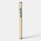 Benutzerdefiniertes Pastell-Regenbogen-Vertikalstr iPhone Hülle (Linke Seite)