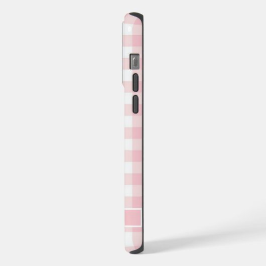 Benutzerdefiniertes, pastellfarbenes, rosa gekreuz iPhone hülle (Linke Seite)