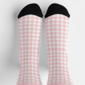 Benutzerdefiniertes, pastellfarbenes, rosa gekreuz socken (Oben)