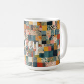 Benutzerdefiniertes Patchwork-Muster Kaffeetasse (VorderseiteRechts)