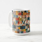 Benutzerdefiniertes Patchwork-Muster Kaffeetasse (Vorderseite Links)