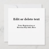 Benutzerdefiniertes Patriotisches Register zur Abs Einladung (Rückseite)